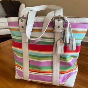 COACH Striped Shoulder bag